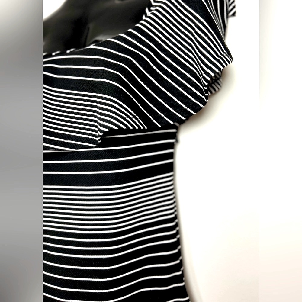 Couture Black and White Midi Dress NWOT - Picture 10 of 12